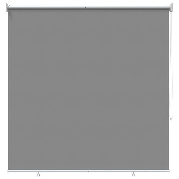 Grote foto vidaxl rolgordijn uv bescherming lichtgrijs 140 x 140 cm polyester huis en inrichting gordijnen en lamellen