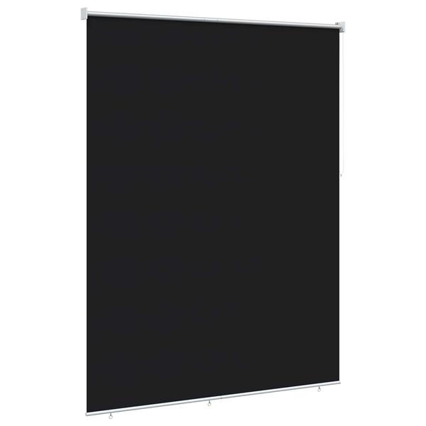 Grote foto vidaxl rolgordijn uv bescherming zwart 180 x 140 cm polyester huis en inrichting gordijnen en lamellen