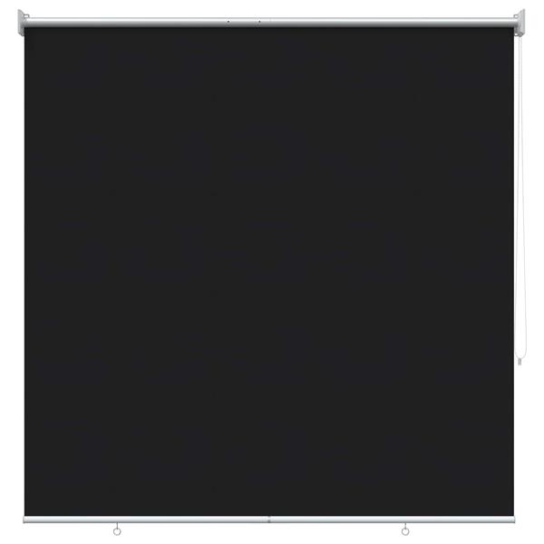 Grote foto vidaxl rolgordijn uv bescherming zwart 140 x 140 cm polyester huis en inrichting gordijnen en lamellen