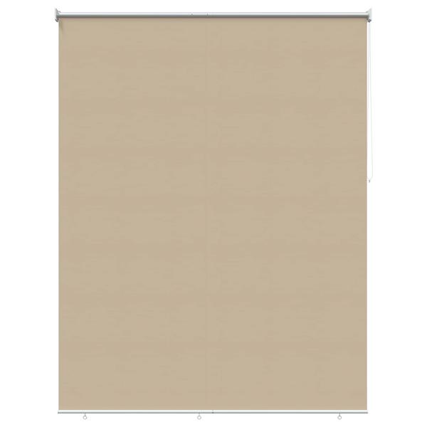 Grote foto vidaxl rolgordijn uv bescherming beige 180 x 230 cm polyester huis en inrichting gordijnen en lamellen