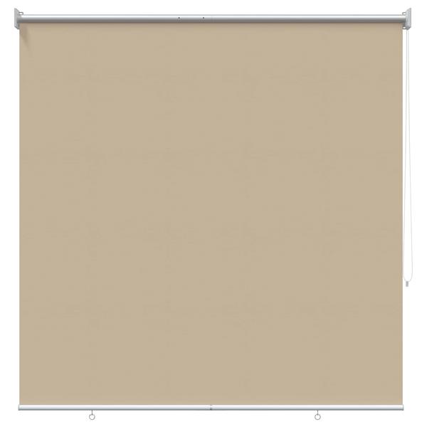 Grote foto vidaxl rolgordijn uv bescherming beige 140 x 230 cm polyester huis en inrichting gordijnen en lamellen