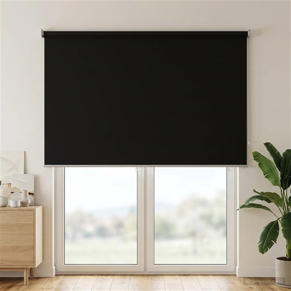 Grote foto vidaxl rolgordijn uv bescherming antracietkleurig 160 x 230 cm huis en inrichting gordijnen en lamellen