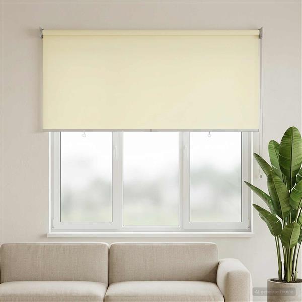 Grote foto vidaxl rolgordijn uv bescherming cr mekleurig 120 x 140 cm polyester huis en inrichting gordijnen en lamellen