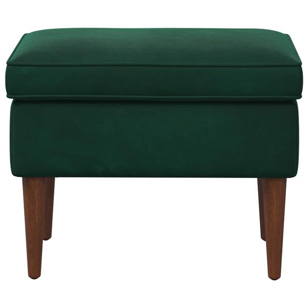 Grote foto vidaxl voetenbank donkergroen 55 x 35 x 41 cm fluweel huis en inrichting stoelen