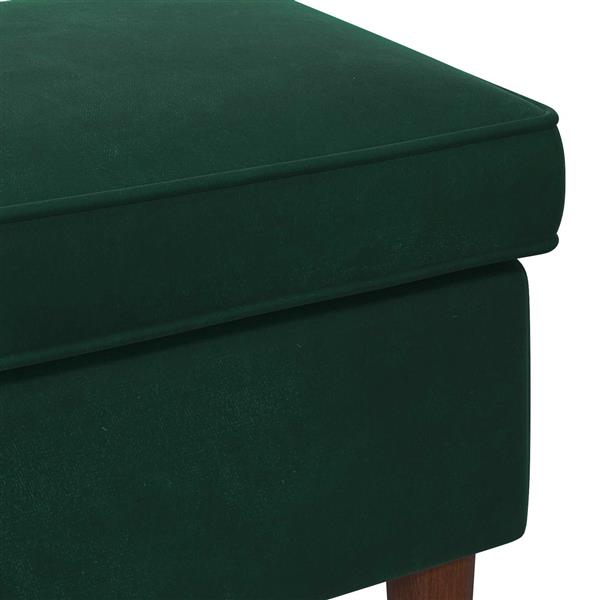 Grote foto vidaxl voetenbank donkergroen 55 x 35 x 41 cm fluweel huis en inrichting stoelen