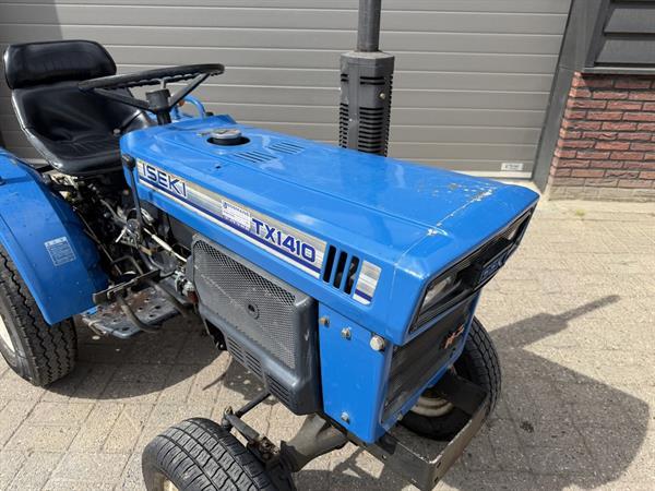 Grote foto iseki tx1410 4wd minitractor op gazonbanden agrarisch tractoren