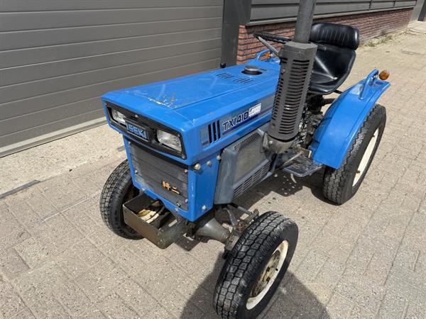 Grote foto iseki tx1410 4wd minitractor op gazonbanden agrarisch tractoren
