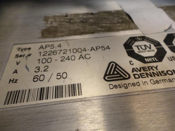 Grote foto avery dennison ap5.4 thermo transfer label drucker perfect 300dpi usb network computers en software printers