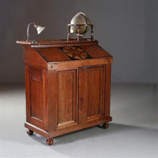 Grote foto hollands bureau ingelegd met sterren ca 1700 een fabuleuze blikvanger no.822411 antiek en kunst overige in antiek gebruiksvoorwerpen