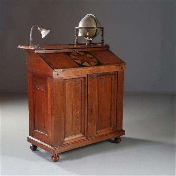Grote foto hollands bureau ingelegd met sterren ca 1700 een fabuleuze blikvanger no.822411 antiek en kunst overige in antiek gebruiksvoorwerpen