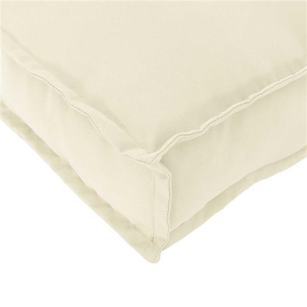 Grote foto vidaxl kussen cr me 60 x 60 x 12 cm oxford stof huis en inrichting woningdecoratie