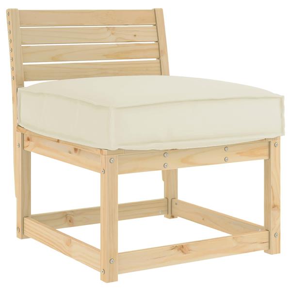 Grote foto vidaxl kussen cr me 60 x 60 x 12 cm oxford stof huis en inrichting woningdecoratie