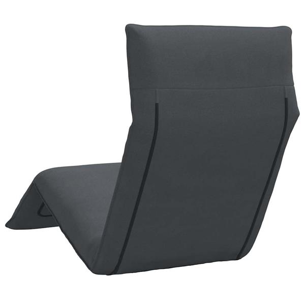Grote foto vidaxl ligstoel inklapbaar 175x54x8 5 cm oxford stof antracietkleurig tuin en terras tuinmeubelen