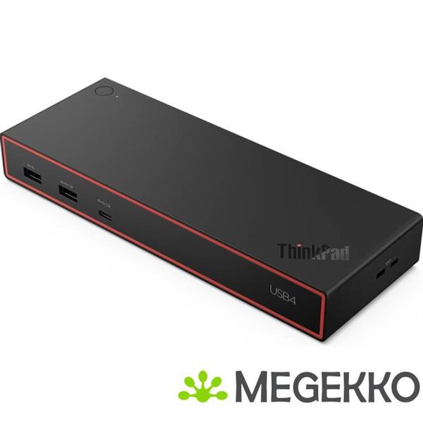 Grote foto lenovo thinkpad usb4 dock 5000 bedraad thunderbolt 4 zwart computers en software overige computers en software