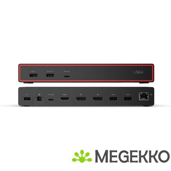 Grote foto lenovo thinkpad usb4 dock 5000 bedraad thunderbolt 4 zwart computers en software overige computers en software