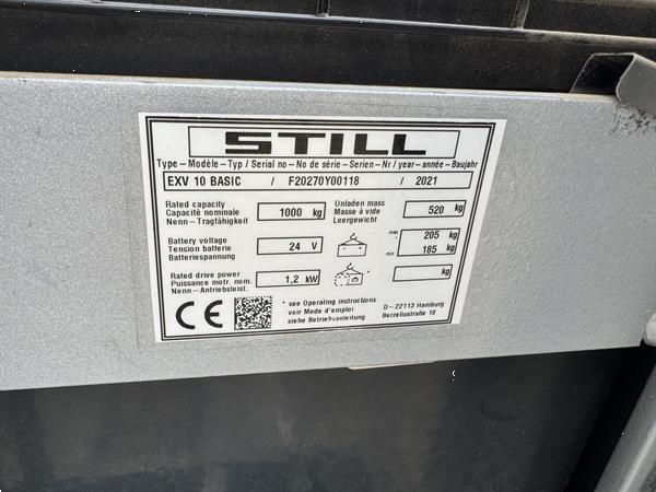 Grote foto vs 22889 elektrische compacte stapelaar still exv 10 basic doe het zelf en verbouw hefwerktuigen