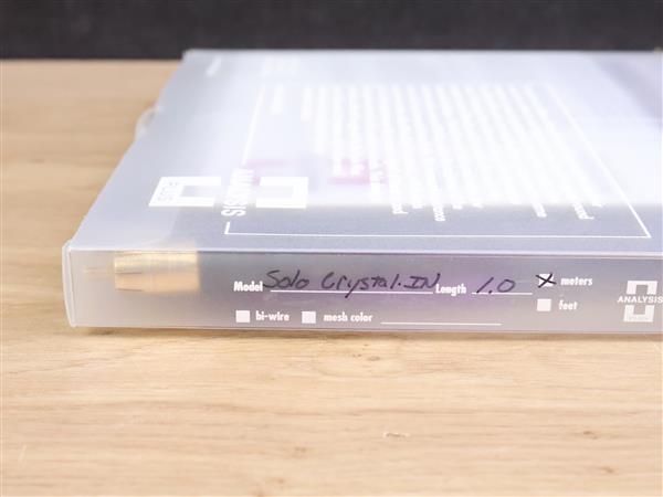 Grote foto analysis plus solo crystal oval copper audio interconnects 1 0 metre audio tv en foto onderdelen en accessoires