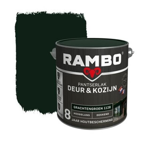Grote foto pantserlak deur kozijn hoogglans grachtengroen 1128 2 5 liter doe het zelf en verbouw verven en sierpleisters