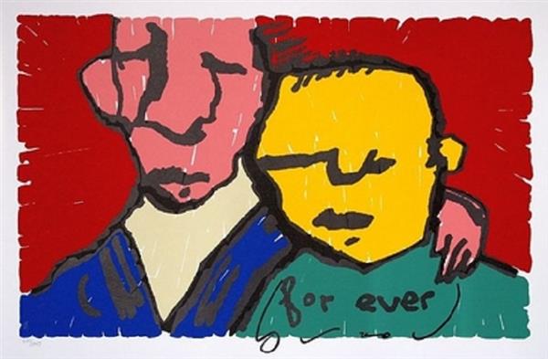 Grote foto nieuw werk van corneille herman brood e.a. antiek en kunst litho en zeefdrukken