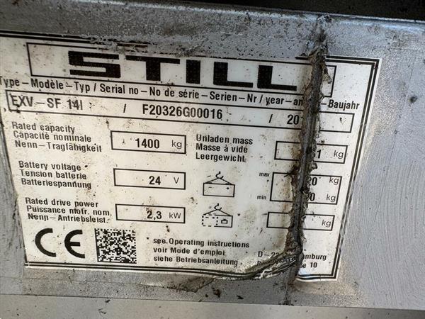 Grote foto vs 22891 elektrische stapelaar still exvsf14i doe het zelf en verbouw hefwerktuigen