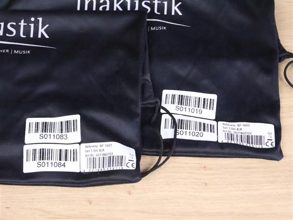 Grote foto inakustik referenz nf 1603 audio interconnects xlr 1 0 metre 2 pairs available audio tv en foto onderdelen en accessoires