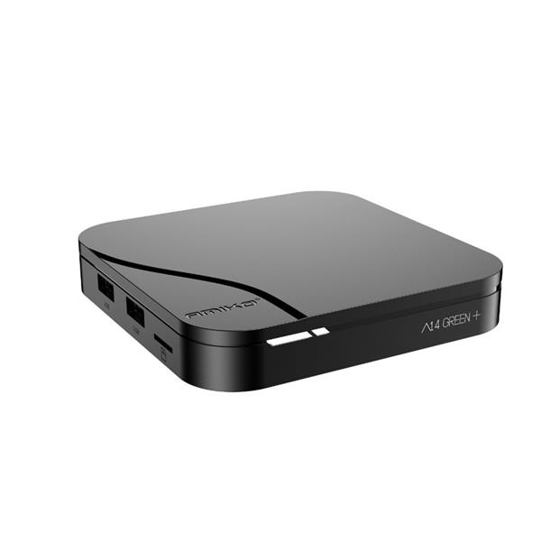 Grote foto retourdeal amiko a14 green plus 4k android iptv box telecommunicatie zenders en ontvangers