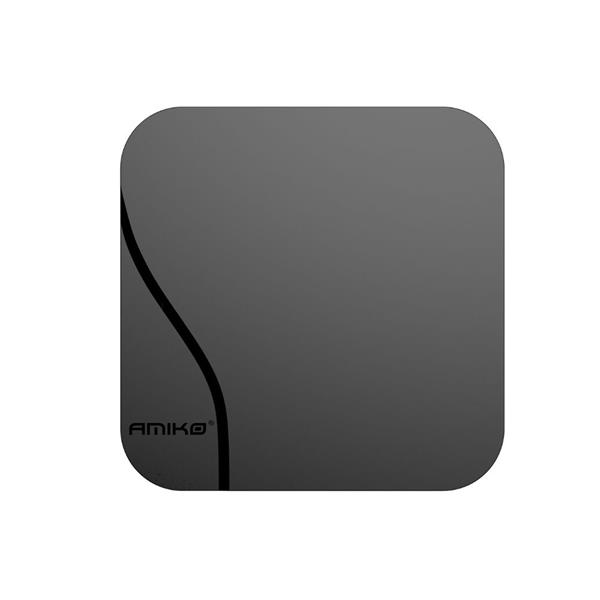 Grote foto retourdeal amiko a14 green plus 4k android iptv box telecommunicatie zenders en ontvangers