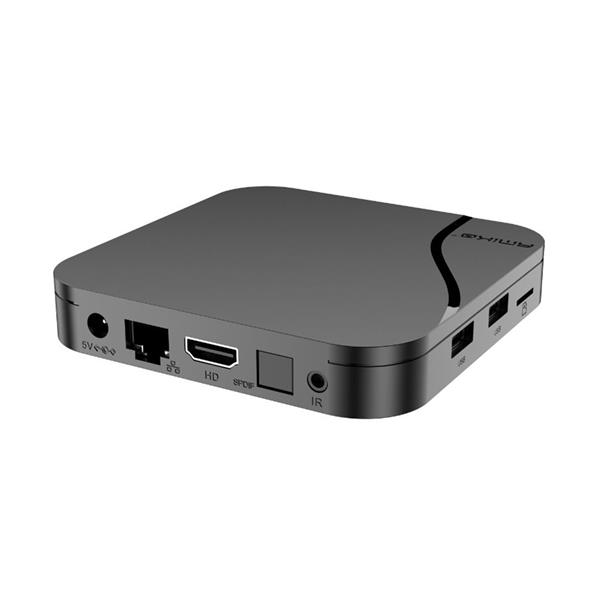 Grote foto retourdeal amiko a14 green plus 4k android iptv box telecommunicatie zenders en ontvangers