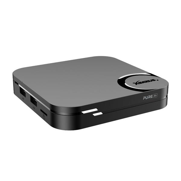 Grote foto retourdeal xsarius pure 4 plus 4k android iptv box bt remote telecommunicatie zenders en ontvangers