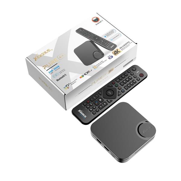 Grote foto retourdeal xsarius pure 4 plus 4k android iptv box bt remote telecommunicatie zenders en ontvangers