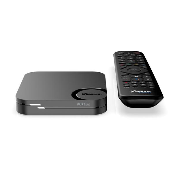 Grote foto retourdeal xsarius pure 4 plus 4k android iptv box bt remote telecommunicatie zenders en ontvangers