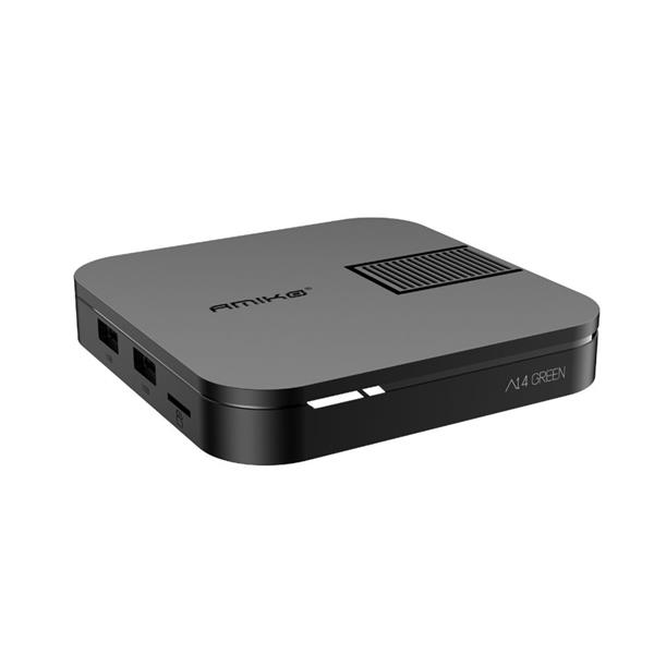 Grote foto retourdeal amiko a14 green android iptv box telecommunicatie zenders en ontvangers
