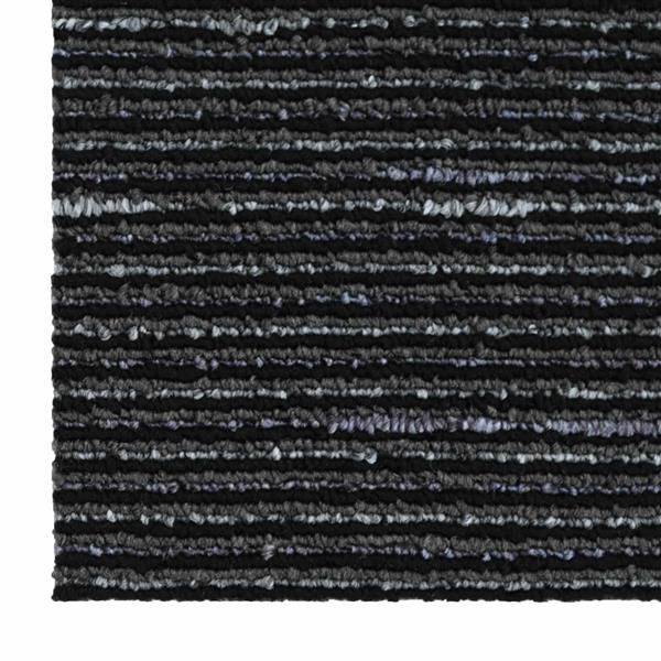 Grote foto vidaxl vloertegel gestreept zwart 50 x 50 cm 4 pcs pp en bitumen doe het zelf en verbouw tegels