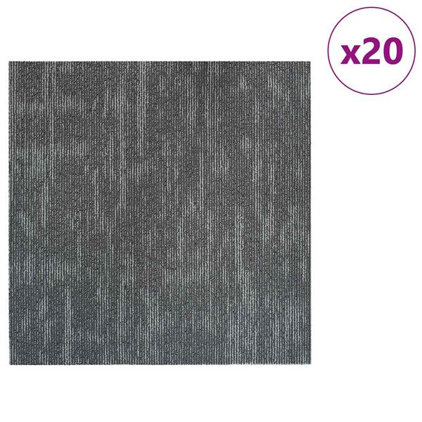 Grote foto vidaxl vloertegel betongrijs 50 x 50 cm 20 pcs pp en bitumen doe het zelf en verbouw tegels