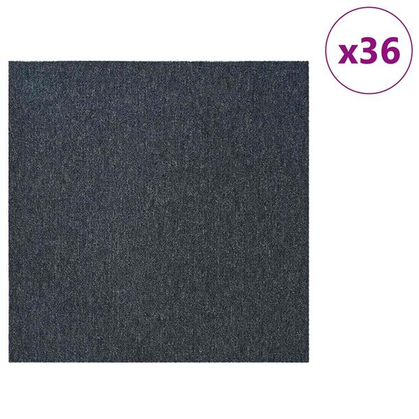 Grote foto vidaxl vloertegel blauw grijs 50 x 50 cm 36 pcs pp en bitumen doe het zelf en verbouw tegels