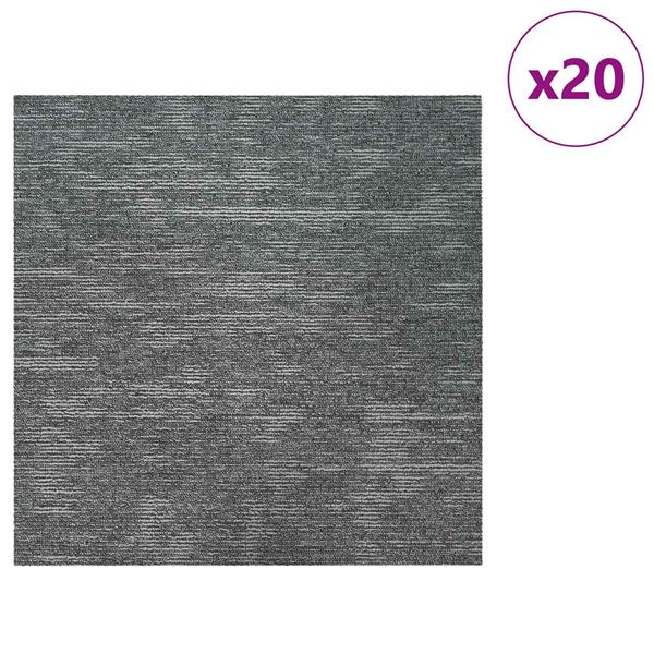 Grote foto vidaxl vloertegel rockgrijs 50 x 50 cm 20 pcs pp en bitumen doe het zelf en verbouw tegels