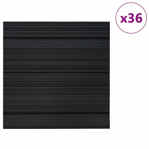 Grote foto vidaxl vloertegel gestreept lichtgrijs 50 x 50 cm 36 pcs pp en bitumen doe het zelf en verbouw tegels