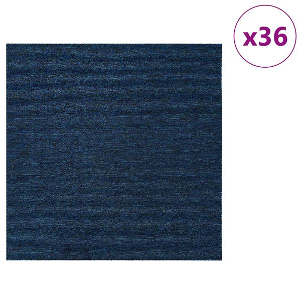 Grote foto vidaxl vloertegel blauw 50 x 50 cm 36 pcs pp en bitumen doe het zelf en verbouw tegels