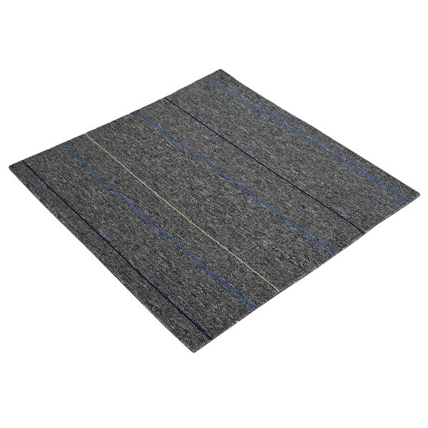 Grote foto vidaxl vloertegel midden grijs met strepen 50 x 50 cm 20 pcs doe het zelf en verbouw tegels