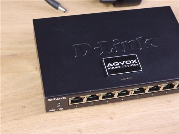 Grote foto aqvox aq switch 8 se special edition audiophile network switch audio tv en foto algemeen