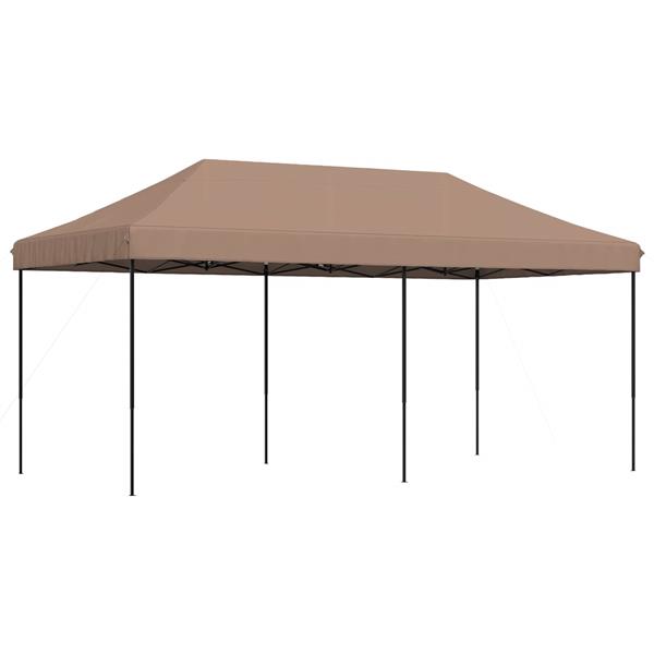 Grote foto vidaxl partytent bruin 292 x 580 x 315 cm oxford stof tuin en terras overige tuin en terras
