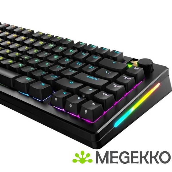 Grote foto glorious gpbt backlit keycaps zwart computers en software overige computers en software