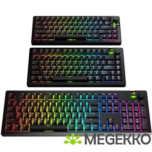 Grote foto glorious gpbt backlit keycaps zwart computers en software overige computers en software
