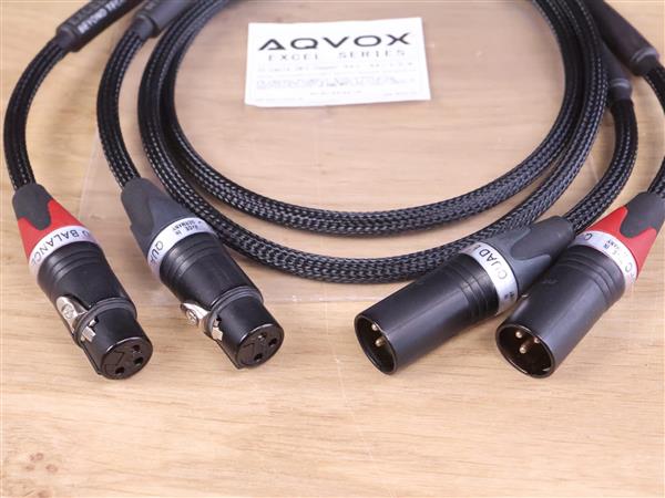 Grote foto aqvox excel audio interconnects xlr 1 0 metre audio tv en foto onderdelen en accessoires