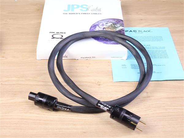 Grote foto jps labs pac black high performance audio power cable 2 0 metre audio tv en foto onderdelen en accessoires