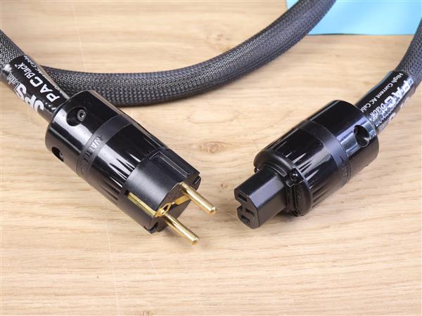 Grote foto jps labs pac black high performance audio power cable 2 0 metre audio tv en foto onderdelen en accessoires