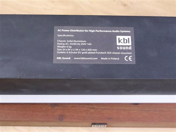 Grote foto kbl sound reference power distributor rpd 6 mk3 high end audio power distributor audio tv en foto onderdelen en accessoires