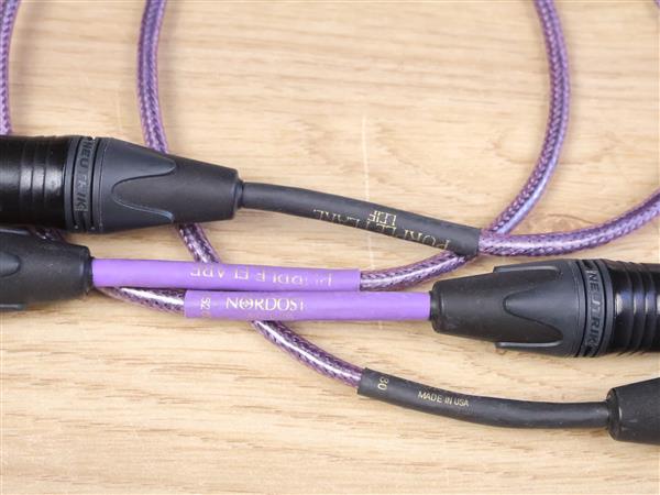 Grote foto nordost leif purple flare audio interconnects xlr 0 6 metre audio tv en foto onderdelen en accessoires
