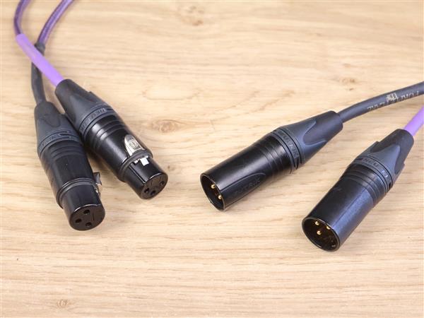Grote foto nordost leif purple flare audio interconnects xlr 0 6 metre audio tv en foto onderdelen en accessoires