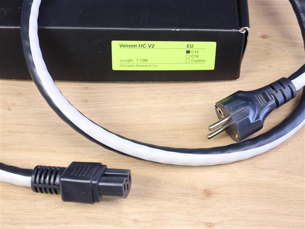 Grote foto shunyata research venom hc v2 audio power cable 1 75 metre audio tv en foto onderdelen en accessoires